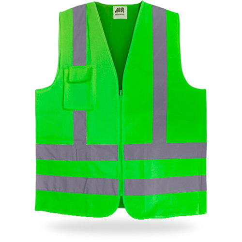 Pantalon De Trabajo Mezclilla 14oz C/reflejante Verde