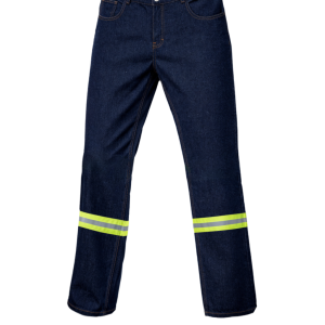 Pantalón Mezclilla con Reflejante Textil