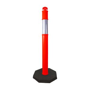 Poste Delimitador Con Base De Hule