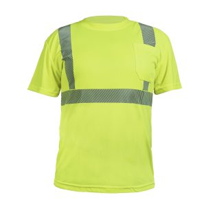 Playera manga corta con reflejante